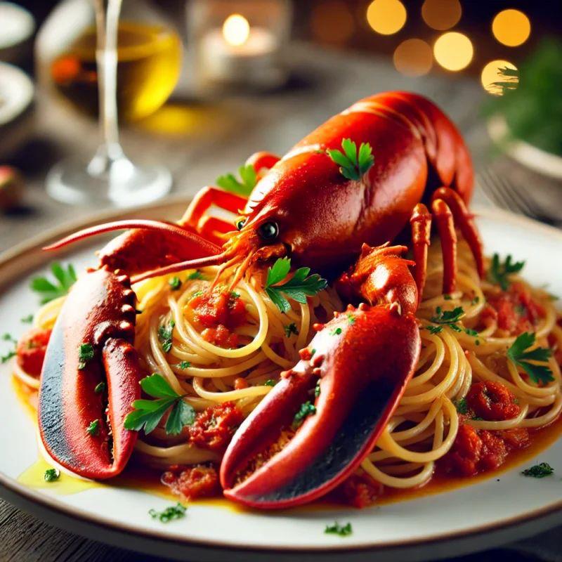 Ristorante il pescatore spaghetti all'aragosta